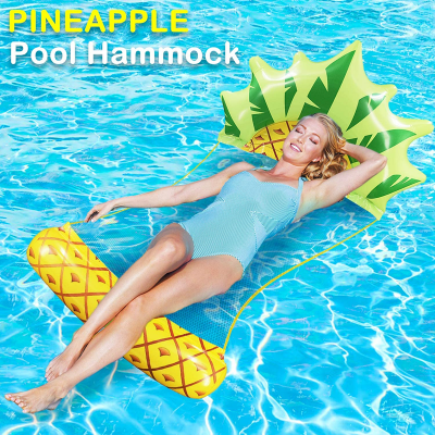 Pineapple stylish Multi Purpose Comfortable Inflatable Water Float Pool Lounge Adult Swimming Pool Float Water Hammock Lounger